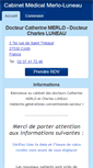 Mobile Screenshot of docteurmerlo-luneau.fr